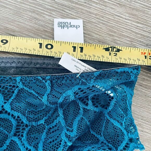 Charlotte Russe Sheer Blue Lace Panty - Picture 3 of 3